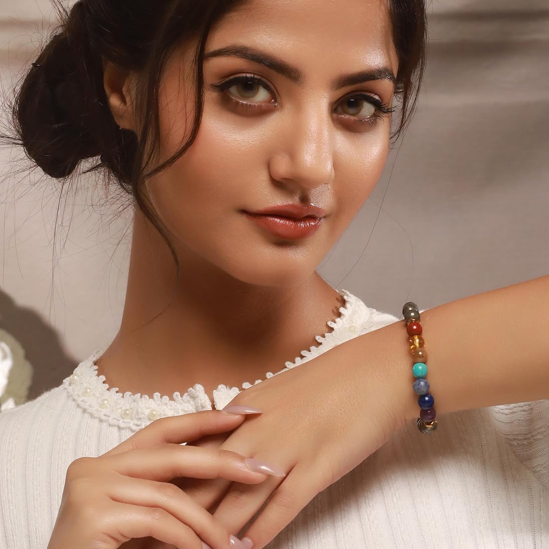 Pyrite x Seven Chakra Band